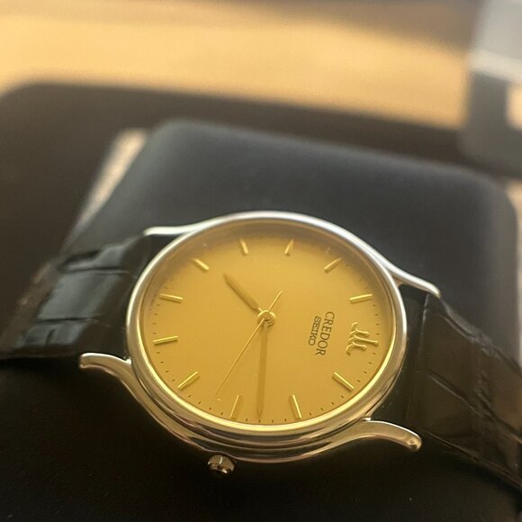 Credor Seiko Gold Dial Vintage Collector Dress Watch 33mm - Picture 3 of 8